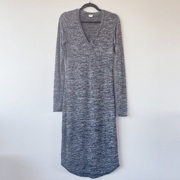 Wilfred Free Aritzia Dress large salt & pepper midi dress sweater dress - Picture 3 of 16